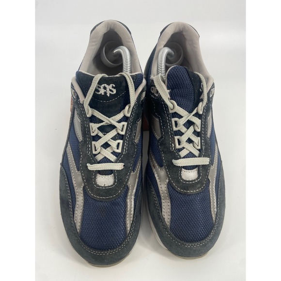 SAS Men's Journey Mesh/Suede Blue/Gray Comfort Walking‎ Sneakers Size 10 M